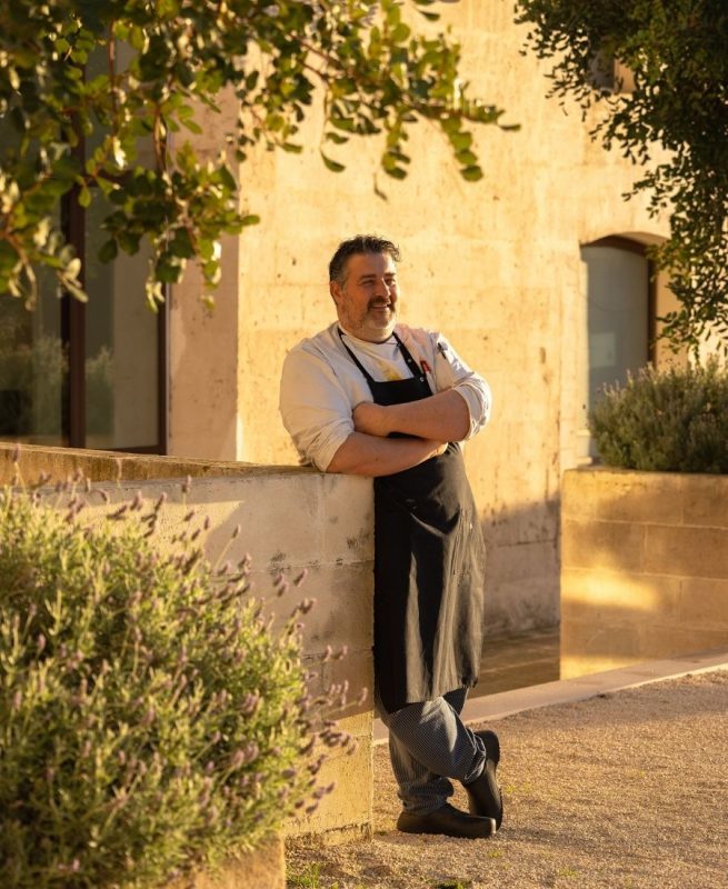 Chef Chirico in Masseria Amastuola